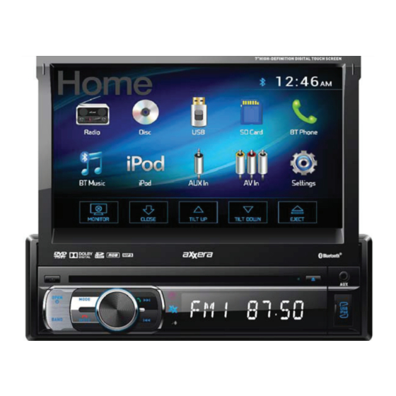 Axxera AV7116Bi Quick Start Manual