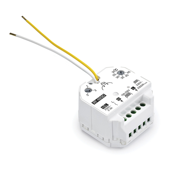 DELTA DORE RF 4890 Important Product Information