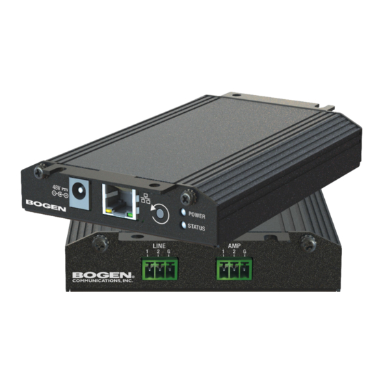 Bogen NQ-GA20P2 Configuration Manual