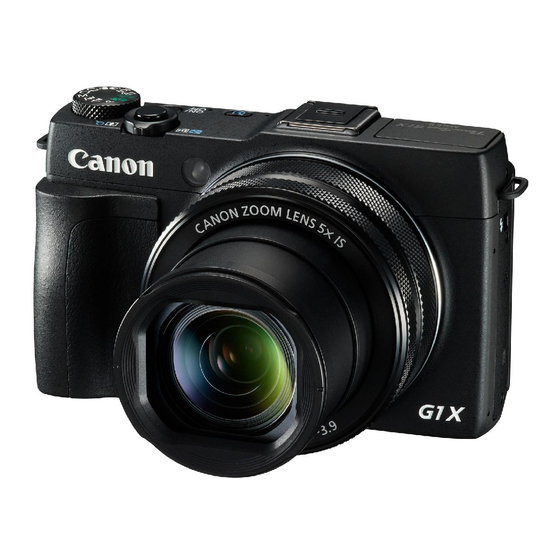 Canon PowerShot G1X Mark II Manual