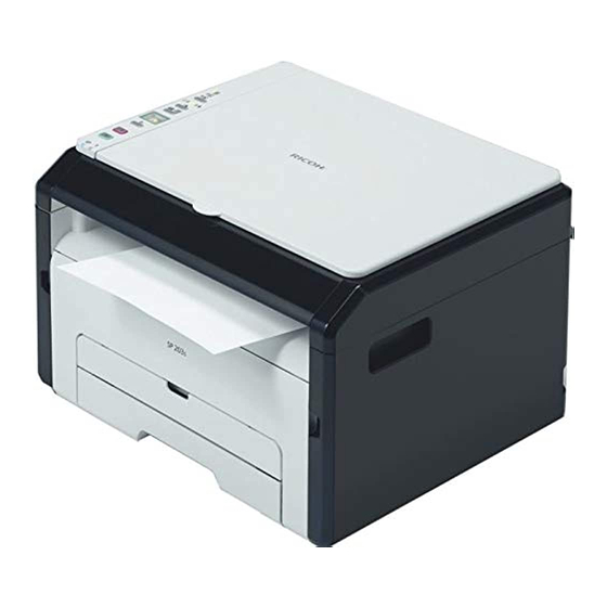 Ricoh SP 203S Operating Instructions Manual