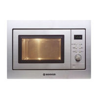 Hoover H-MICROWAVE 100 HMG201X-80 Installation Instructions Manual