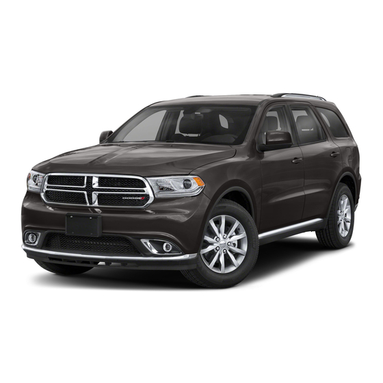 Dodge DURANGO 2018 User Manual