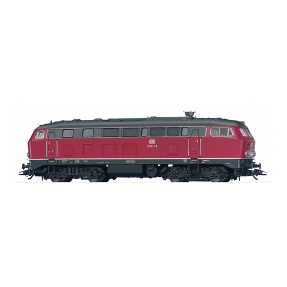 Trix BR218 Manual