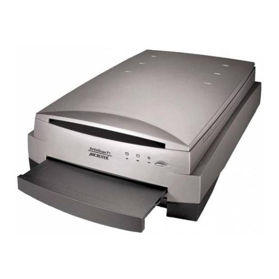 Microtek ArtixScan F1 Start Here Manual