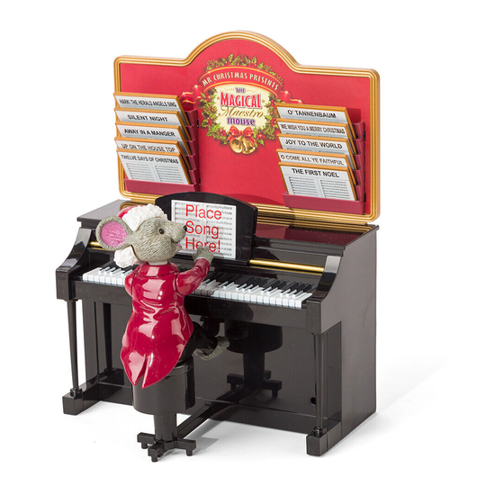 Mr. Christmas Magical Maestro Mouse 14687 Instruction Manual