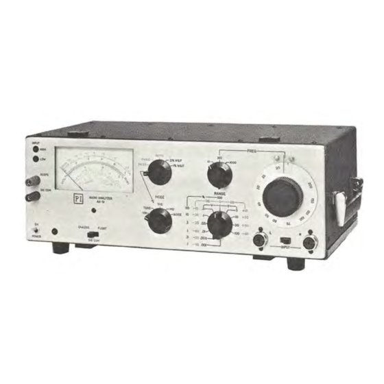 Potomac Instruments AA-51 Instruction Manual