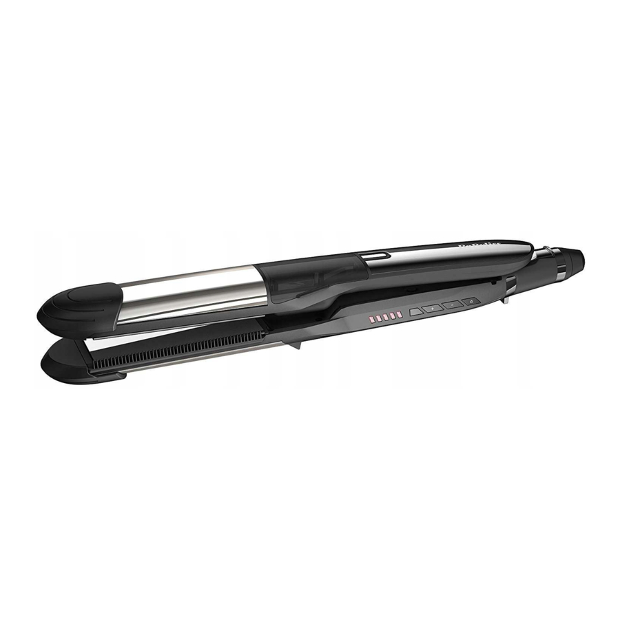 BaByliss STEAM PURE ST495E Manual