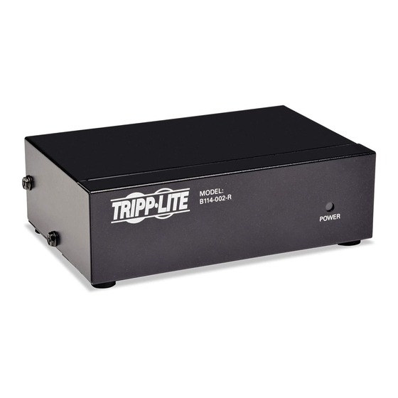 Tripp Lite B114-002-R 2-Port VGA Splitter Manuals
