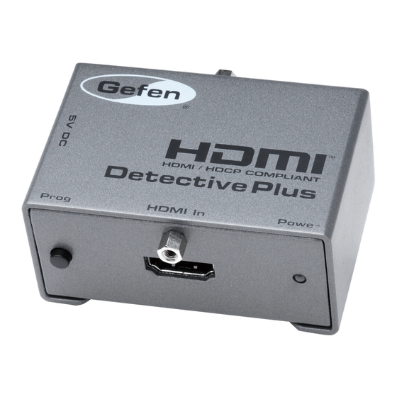 Gefen EXT-HDMI-EDIDP HDMI Signal Recorder Manuals