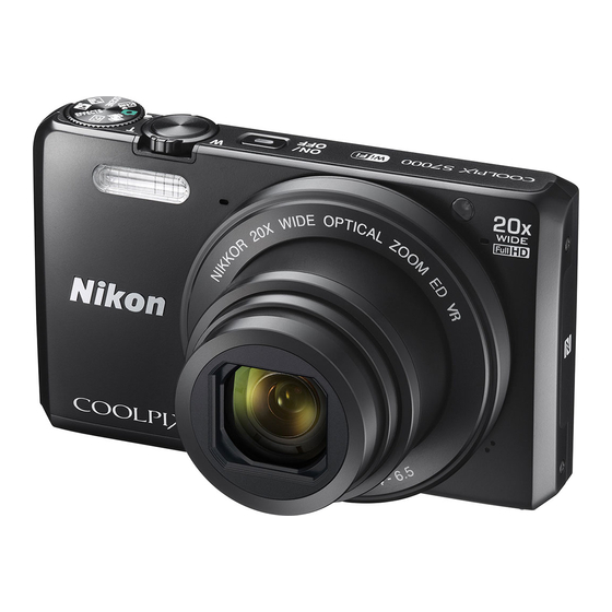 NIKON COOLPIX S7000 QUICK START MANUAL Pdf Download | ManualsLib