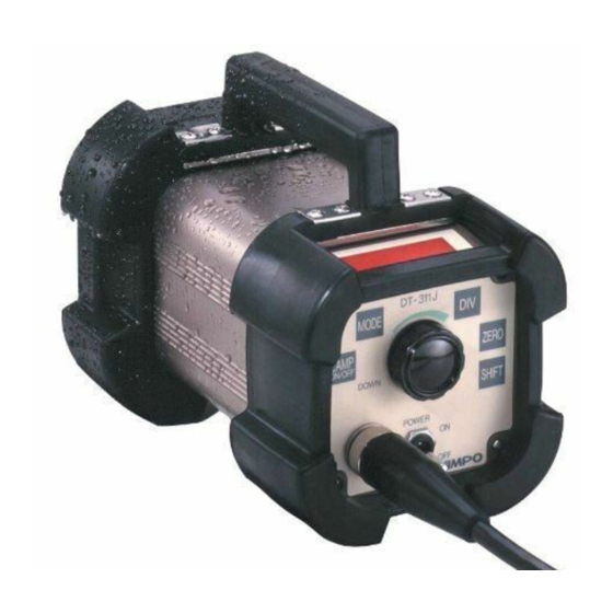 Nidec Shimpo DT-311J-230V Manuals