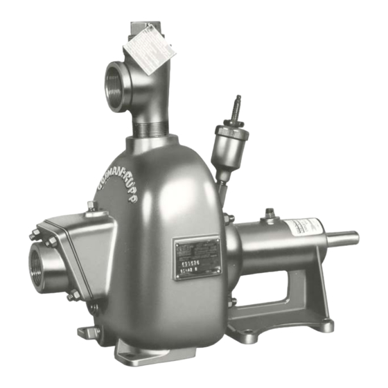 GORMAN-RUPP PUMPS 81 1/2A2-B Installation, Operation, And Maintenance Manual With Parts List