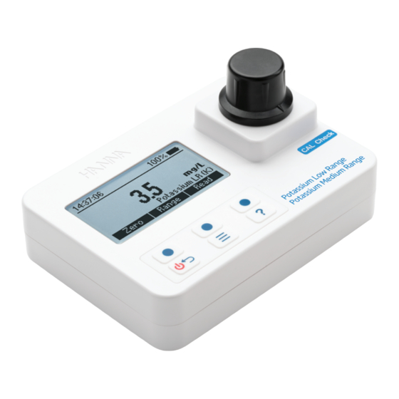 Hanna Instruments HI97750 Instruction Manual