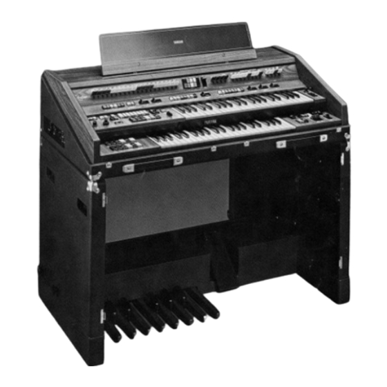 Yamaha Electone C-605P Assembly Manual