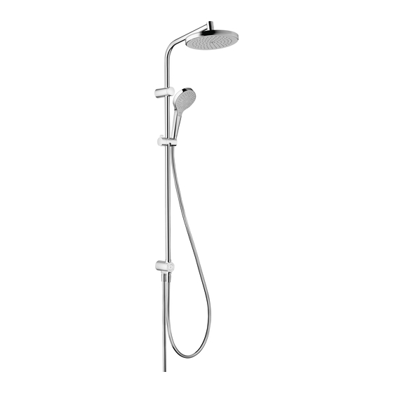 Hans Grohe MySelect S Showerpipe 220 1jet Reno 26759400 Instructions For Use/Assembly Instructions
