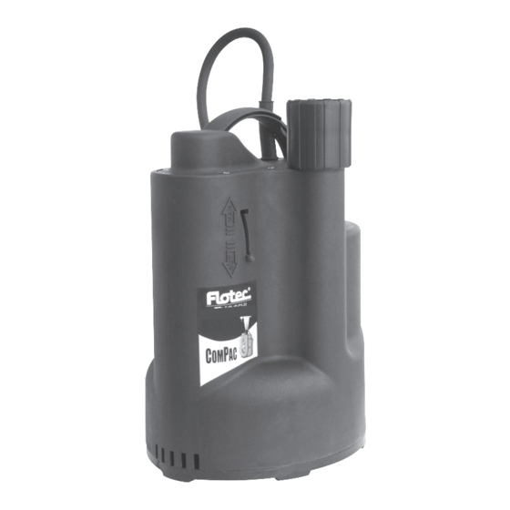 Flotec COMPAC 150 Use And Maintenance Manual