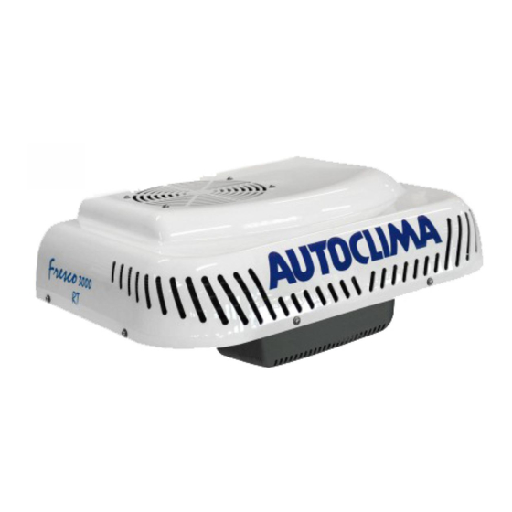 Autoclima Fresco 3000 RT Use And Maintenance Manual