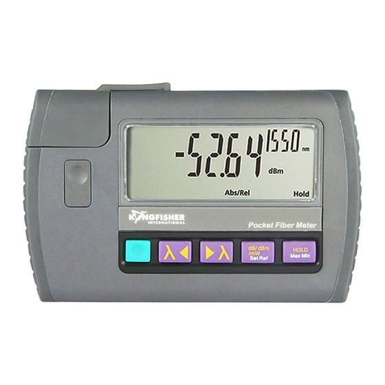 Kingfisher KI 9600 Series Quick Reference Manual