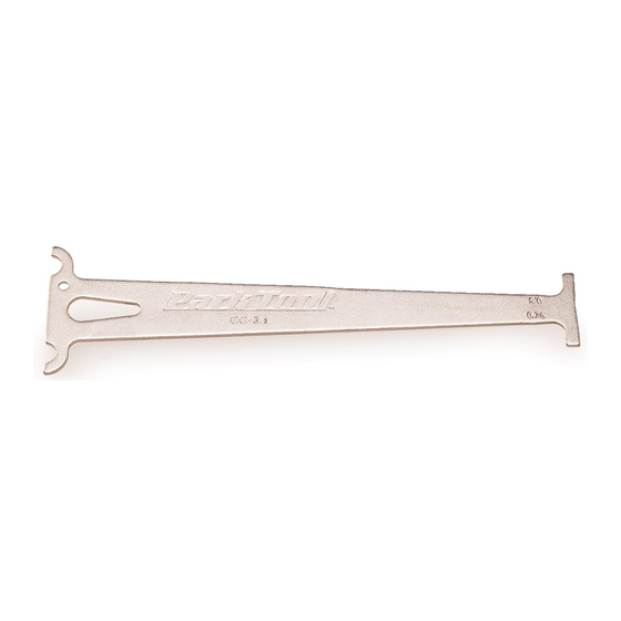 parktool CC-3.2 Instructions