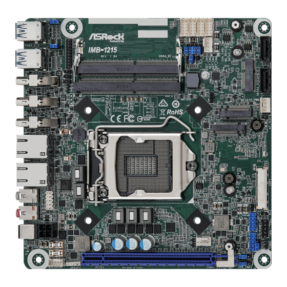 ASROCK IMB-1215 Quick Manual
