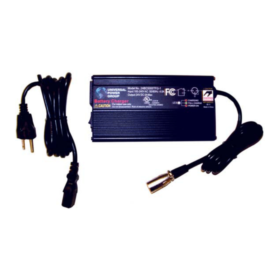 UPG 3-Stage Switch Mode Fan Cooled Charger 24BC5000TFG-1 Specification Sheet