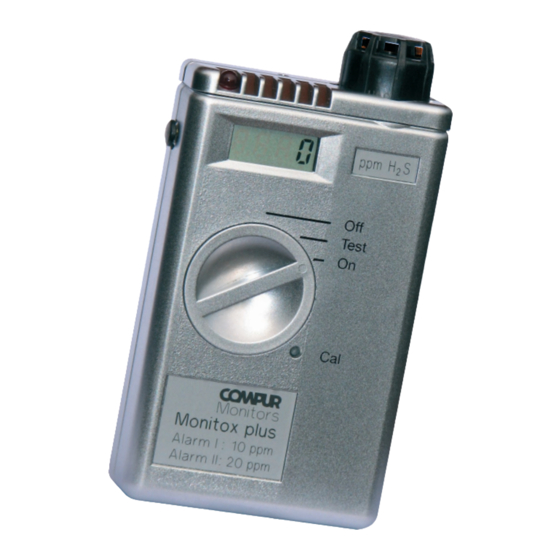 Compur Monitors Monitox plus Gas Detector Manuals