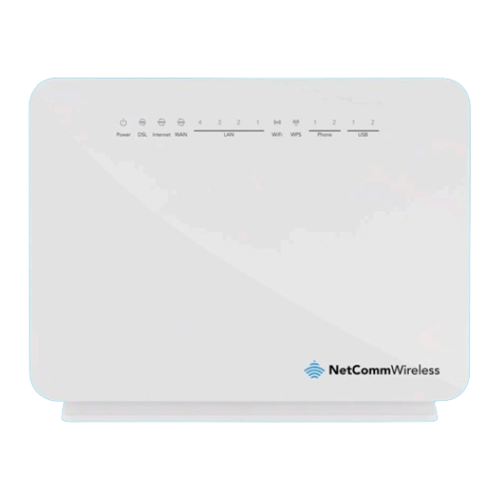 NetComm NF10WV Quick Start Manual