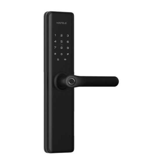 Häfele DL7600 Digital Door Lock Manuals