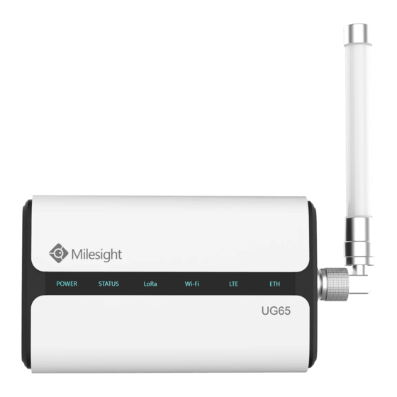 Milesight UG65 LoRaWAN Manual