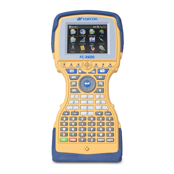 Topcon FC-2600 Quick Reference Manual
