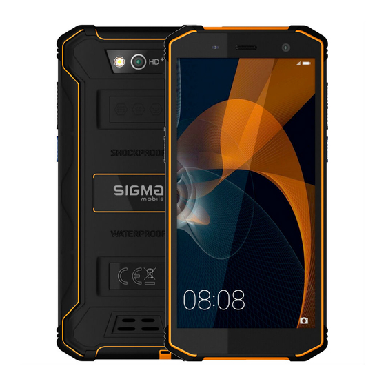 Sigma mobile X-treme PQ36 Manual