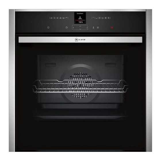 NEFF B27CR22 1 Series Instruction Manual