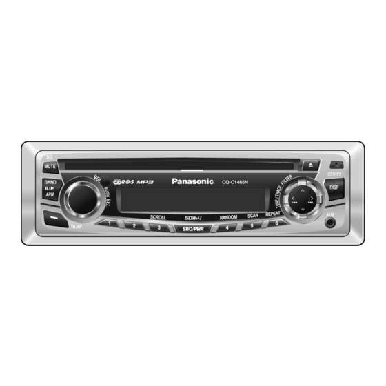 Panasonic CQ-C1465N Operating Instructions