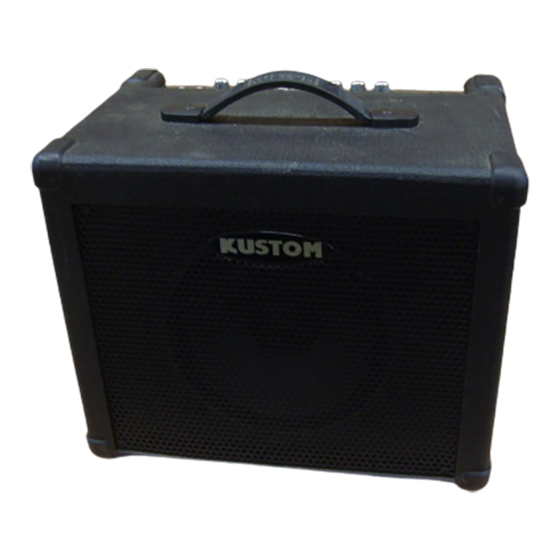 Kustom KBA35XDFX Owner's Manual
