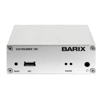 Barix Extreamer 100 Quick Install Manual