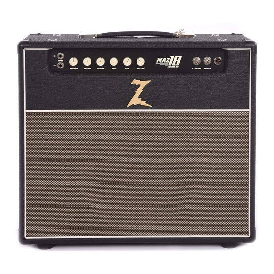 DR. Z Amplification MAZ 18NR Manual