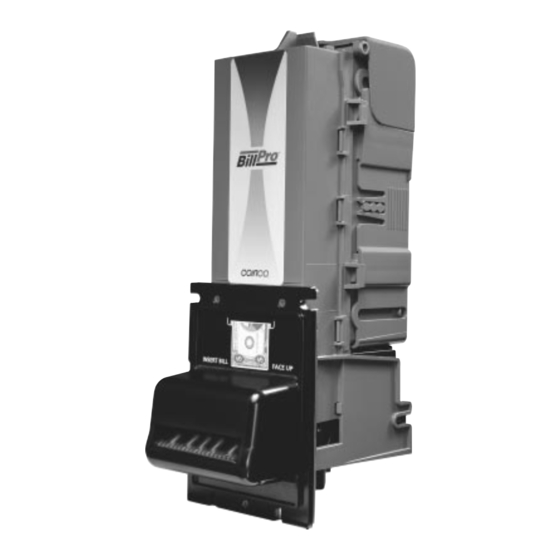 User Manuals: Coinco BillPro Bill Validator Acceptor