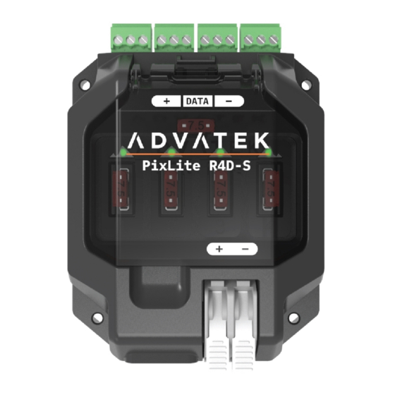 Advantek PixLite R4D-S Receiver System Manuals