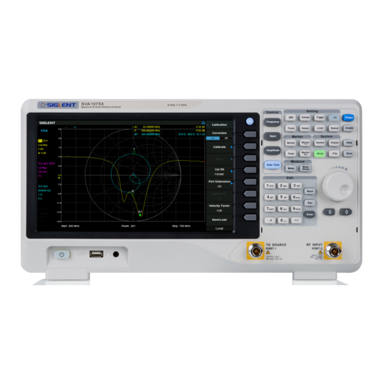 SIGLENT SVA1075X User Manual