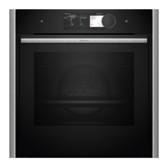NEFF B69FY5CX0 User Manual And Installation Instructions