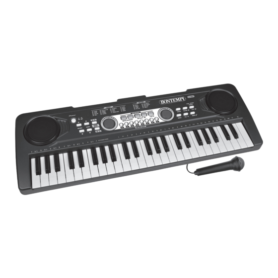 Bontempi 15 4901 Owner's Manual
