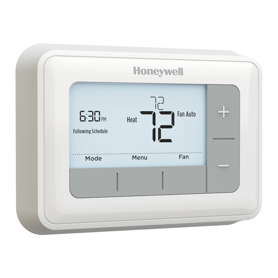 Honeywell Home RTH7500 Series, RTH7560E1001/E Manual