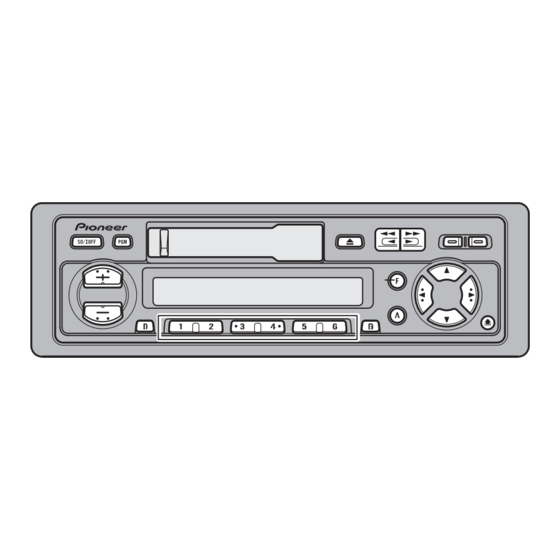 Pioneer KEH-P2800 - Radio / Cassette Player Service Manual