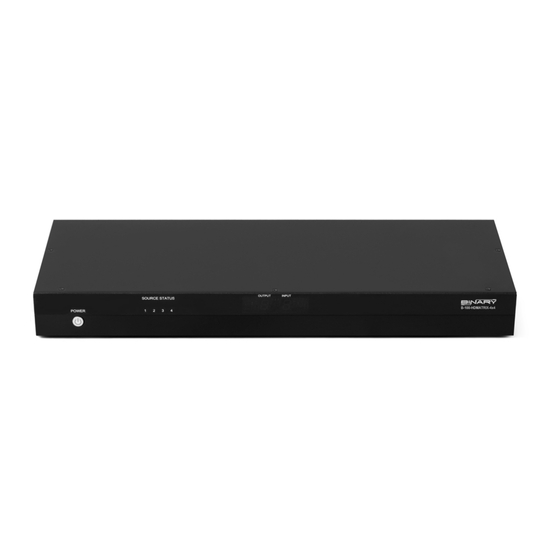 Binary B-100-HDMATRIX-8X8 Owner's Manual