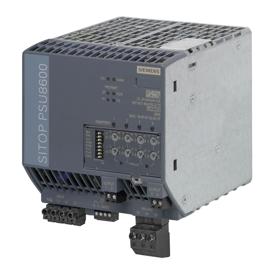 Siemens SITOP BUF8600 Manual