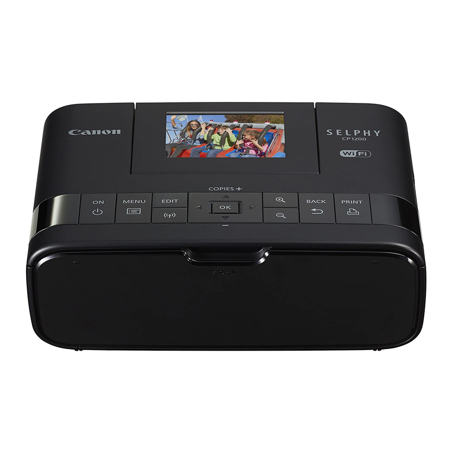Canon SELPHY CP1200 Quick Start Manual