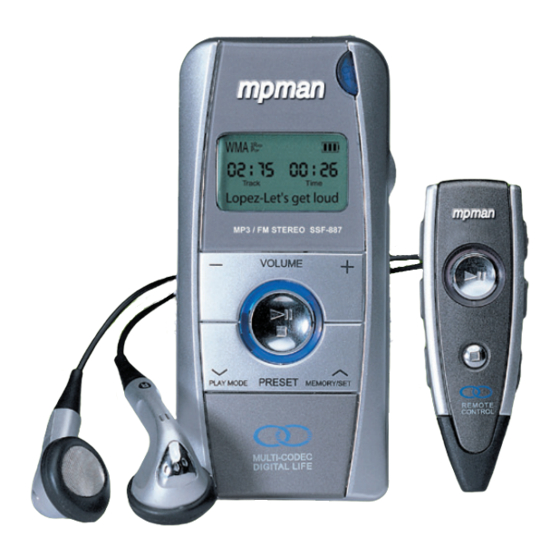 MPMan MP-M700 User Manual