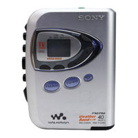 Sony Walkman WM-FX290 Operating Instructions