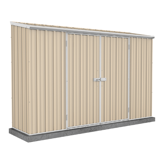 ABSCO SHEDS J30082SECO Assembly Instructions Manual